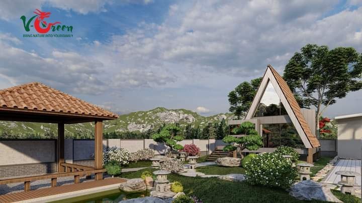 Cảnh quan sau thi công hồ cá koi quận Bình Tân