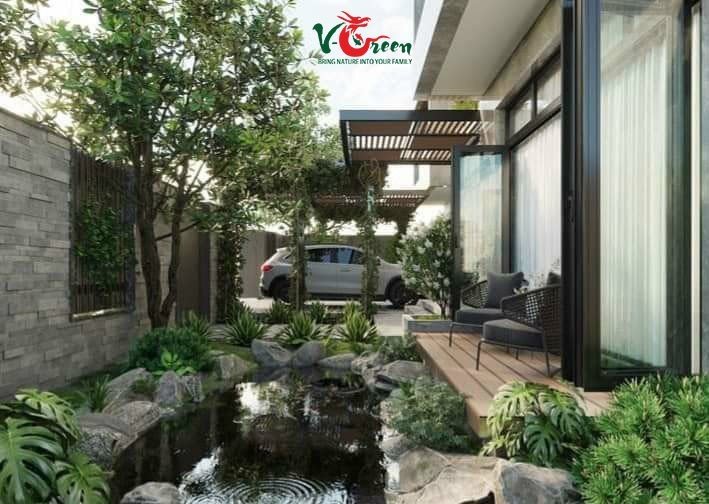 Thi công sân vườn